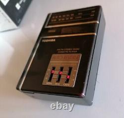 Toshiba KT-4038 AM/FM Stereo Radio Cassette Player Walkman Working & Boxed