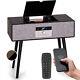 Turntable Fm Radio Dab+ Record Player Bluetooth Stereo Speaker Cd Player Remote