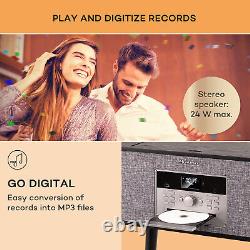 Turntable FM Radio DAB+ Record Player Bluetooth Stereo Speaker CD Player Remote