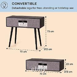 Turntable FM Radio DAB+ Record Player Bluetooth Stereo Speaker CD Player Remote