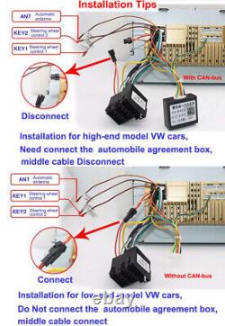 UK For VW GOLF MK5 MK6 7 Car Stereo Radio Android 12 GPS Player+Reverse Camera