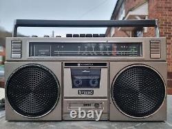 VINTAGE Japanese KASUGA KC-2500FL Stereo Radio Cassette AUX BoomBox NEEDS LOVE