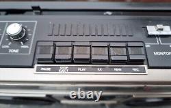 VINTAGE Japanese KASUGA KC-2500FL Stereo Radio Cassette AUX BoomBox NEEDS LOVE