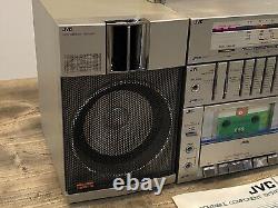 Vintage JVC PC-11L Portable Boombox Hifi Stereo Radio Cassette Player Bluetooth