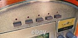 Vintage style modern hifi stereo TS-1072 wood case CD tape record player radio