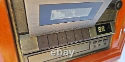 Vintage style modern hifi stereo TS-1072 wood case CD tape record player radio