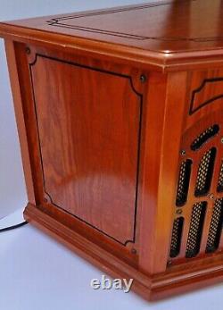 Vintage style modern hifi stereo TS-1072 wood case CD tape record player radio