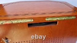 Vintage style modern hifi stereo TS-1072 wood case CD tape record player radio