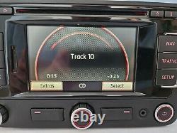 Vw Rns 315 Sat Nav Dab Car Radio Stereo CD Player Golf Passat Touran Caddy &code