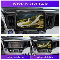 10.1 Android 11 Voiture Carplay Radio Lecteur Stéréo Gps Nav Pour Toyota Rav4 2013-19