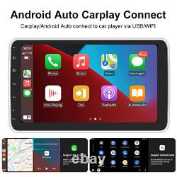 10.1 Rotation Android 11 Dab+ Voiture Stereo Radio Gps Sat Nav Apple Carplay 1 Din