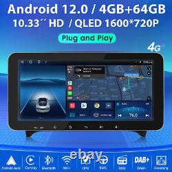 10.33 Pour Audi TT MK2 8J 2006-2014 Autoradio Android 12 Lecteur GPS CarPlay