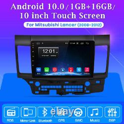 10 Android 12 Lecteur De Radio De Voiture Pour Mitsubishi Lancer 2008-12 Gps Sat Nav Stereo