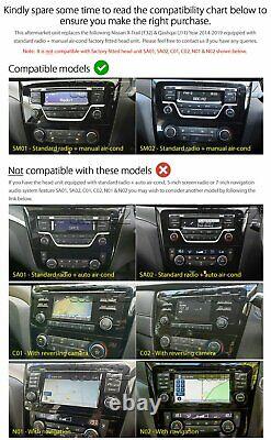 10 Lecteur MP3 Android GPS de voiture Nissan Qashqai XTrail Unité principale stéréo radio KT