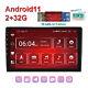 2+32g 9'' 2 Din Android 11 Voiture Stereo Radio Fm/rds Gps Navi Lecteur Mp5 Wifi Usb