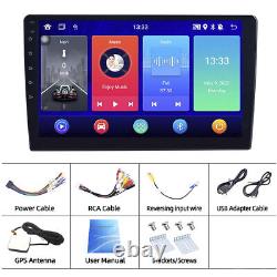 2 Din 10.1 Android 12.0 Voiture Stereo Radio Bluetooth Gps Navi Wifi Bt Lecteur Mp5
