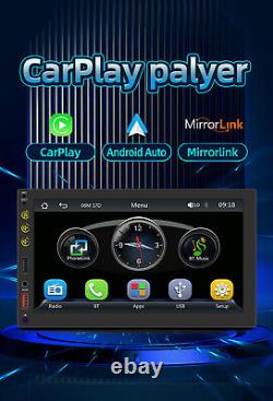 2din 7in Voiture Stereo Radio Lecteur Mp5 Pour Bluetooth Sans Fil Carplay Android Auto