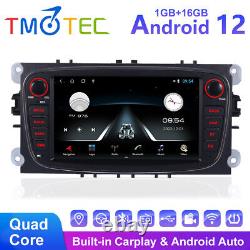7Android 12 Autoradio pour Voiture 1+16Go Lecteur MP5 Radio Quad-core Pour Ford Focus Mondeo