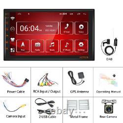 7 Android 11.0 Dab+ Voiture Stereo Gps Radio 2g+16g Wifi Usb Fm Lecteur Mp5 + Caméra
