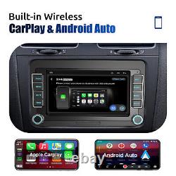 7 Carplay pour VW GOLF MK5 MK6 Autoradio Stéréo Android 13 GPS Wifi 64GB Lecteur