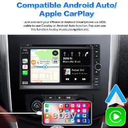 7'' Double 2 Din Voiture Lecteur De CD DVD Apple Carplay Android Auto Stereo Bt Radio Uk