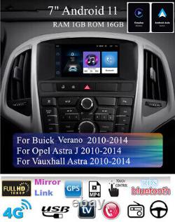 7 Lecteur Radio Stéréo Android 11 GPS pour Vauxhall Opel Astra J 2010-14 Carplay