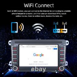 7 Lecteur radio stéréo de voiture Carplay Android 13 GPS Navi WIFI pour VW GOLF MK5 MK6