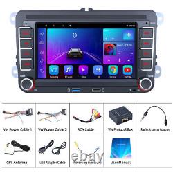 7 Lecteur radio stéréo de voiture Carplay Android 13 GPS Navi WIFI pour VW GOLF MK5 MK6