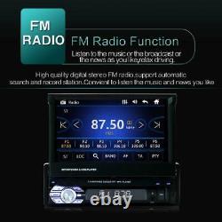 7 Single 1 Din Car Radio Stereo Mp5 Lecteur Gps Sat Nav Aux Caméra Bluetooth Usb