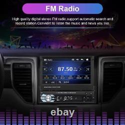 7 Single 1din Flip Out Car Radio Stereo Gps Sat Nav Bluetooth Mp5 Lecteur Avec Cam