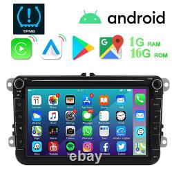 8 Lecteur radio stéréo de voiture GPS Android 12/16 Go pour VW Transporter T5 T5.1 Passat