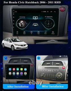9' 2+32G Lecteur radio stéréo GPS de navigation pour Honda Civic Hatchback RHD 06-11