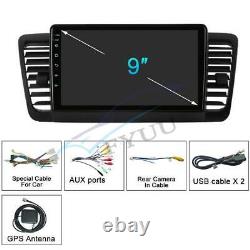 9 4+32G Lecteur radio stéréo de navigation GPS pour Subaru Legacy Outback 03-09