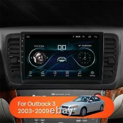 9 4+32G Lecteur radio stéréo de navigation GPS pour Subaru Legacy Outback 03-09