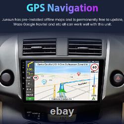 9 Android12 POUR TOYOTA RAV4 2007-2011 Lecteur de radio de voiture BT GPS Navigation Stéréo