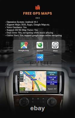 9 Android 10.1 16g Lecteur Radio Stéréo Gps Pour Mercedes Benz Classe R W251 05-17