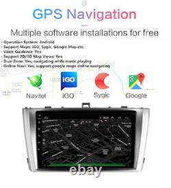 9 Android 11.0 Lecteur Radio Stéréo GPS Navi Wifi Pour Toyota Avensis 2009-2015