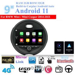 9 Android 11.0 Lecteur radio stéréo pour Mini Cooper F55 F56 2014-2021 Carplay
