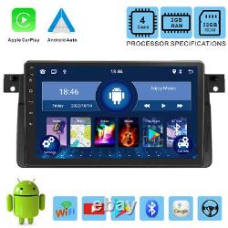 9 Android 12 Radio De Voiture Pour Bmw E46 M3 Stereo Carplay Sa Nav Gps Bluetooth Wifi