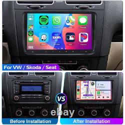 9 Android 14 pour VW GOLF MK5 MK6 Apple Carplay Autoradio GPS + AHD