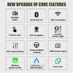9 Android 14 pour VW GOLF MK5 MK6 Apple Carplay Autoradio GPS + AHD
