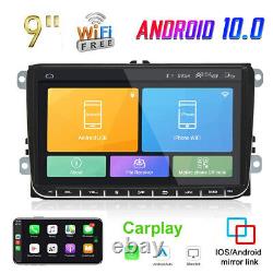 9 Apple Carplay Pour Vw Golf Mk5 Mk6 Android 10.0 Voiture Stereo Radio Player Gps