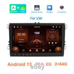 9 Lecteur GPS Radio Stéréo de voiture Apple Carplay Android 13 64 Go pour VW GOLF MK5 MK6