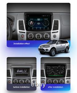 9 Lecteur radio stéréo GPS Android pour Mitsubishi L200 Triton Pajero Sport 09-14