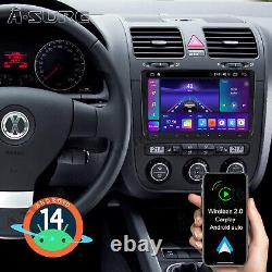 9 Pour VW GOLF MK5 MK6 Apple CarPlay Autoradio Android 14 Lecteur GPS WiFi