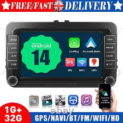Apple Carplay pour VW GOLF Polo MK6 7 Autoradio Android 14 Lecteur GPS NAV