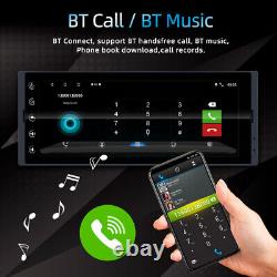 Autoradio 1DIN Android12 avec écran de 6,9 pouces, GPS, navigation SAT, Apple Carplay et lecteur FM