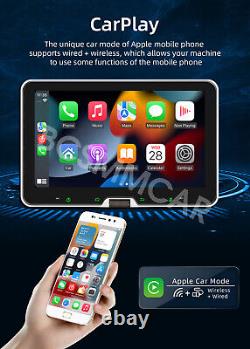 Autoradio 1 Din 10,1 pouces pour Apple Carplay, Android Auto, Bluetooth