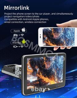 Autoradio 1 Din 10,1 pouces pour Apple Carplay, Android Auto, Bluetooth