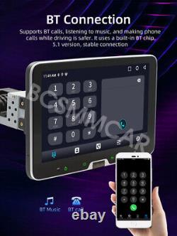 Autoradio 1 Din 10,1 pouces pour Apple Carplay, Android Auto, Bluetooth
